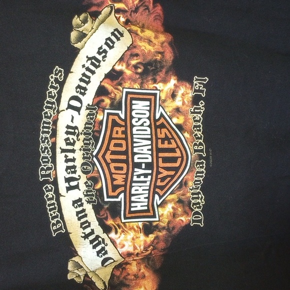 Vintage Harley-Davidson Large Daytona Bike Week 2008 Black Motorcycle Shirt - Picture 3 of 6